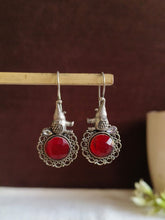 Silver Look-Alike Elephant Earrings with Monalisa Stones | Sarichka