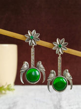 Silver Lookalike Monalisa Dangler Earring | AMOLA