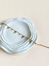 Gold Bow Charm Crystal Bracelet | Sarichka