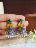 Traditional German Silver Jhumka | AMOLA