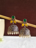 Traditional German Silver Jhumka | AMOLA