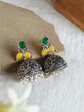 Traditional German Silver Jhumka | AMOLA