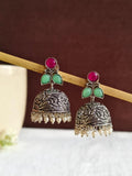 Traditional German Silver Jhumka | AMOLA