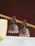 Traditional German Silver Jhumka | AMOLA
