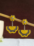 Oxidized Enamel Hand-Painted Dangler Earrings | Sarichka