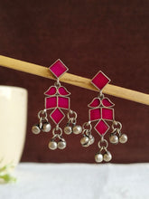 Hand painted Enamel Ghungroo Dangler Earrings | AMOLA