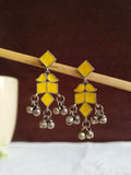 Hand painted Enamel Ghungroo Dangler Earrings | AMOLA