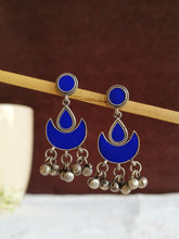 Hand painted Enamel Oxidised Earrings | AMOLA