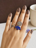 Brass Oxidized Finger Ring | AMOLA
