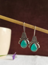 Oxidized Silver Tribal Hook Earrings | AMOLA