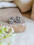 Silver-Plated Peacock Stud Earrings: Timeless Style for Every Day | Sarichka
