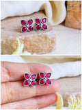 Elegant Oxidised Brass Tiny Studs Combo | Sarichka