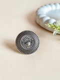 Divine Oxidised Mata Ji Finger Ring | Sarichka Fashion