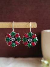 Oxidized Hook Earrings 925 Premium Silver Plated | Sarichka