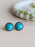 Replica Stone Oxidised Stud | AMOLA