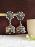 Traditional German Silver Jhumka Earring | AMOLA