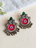 Chand Wali Enamel Earring with Ghungroo | AMOLA