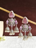 Shop Timeless Oxidized Jhumka with Stones for Special Occasions | AMOLA
