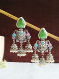 Shop Timeless Oxidized Jhumka with Stones for Special Occasions | AMOLA