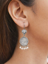 Coin Pearl Drop Earrings | Sarichka