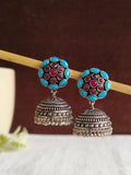 High-Quality German Silver Jhumka Earrings Perfect for Ethnic Attire | AMOLA