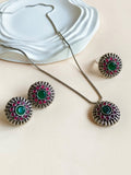 Floral Oxidised Jewelry Set | AMOLA