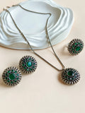 Floral Oxidised Jewelry Set | AMOLA