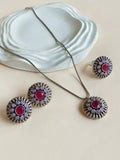 Floral Oxidised Jewelry Set | AMOLA