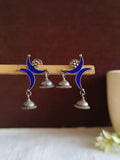 2 Half Moon Enamel Jhumka Earrings | AMOLA