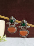 German Silver Oxidised Earrings | AMOLA