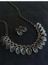Antique Oxidised Silver Statement Necklace | AMOLA