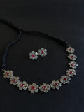 Floral Oxidized Necklace Set | AMOLA