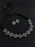 Floral Oxidized Necklace Set | AMOLA
