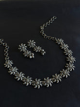 Oxidised Silver Mandala Necklace Set | AMOLA