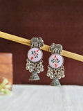 Elephant Motif Oxidized Jhumka Earrings | AMOLA