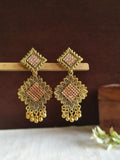Elegant Gold Filigree Drop Dangler Earrings | AMOLA
