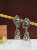 Ethnic Peacock Feather Jhumka | AMOLA