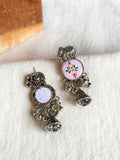 Elephant Motif Oxidized Jhumka Earrings | AMOLA