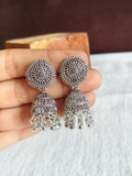 Classic Oxidized German Silver Jhumki | AMOLA