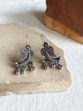 Parrot Pearl Drop Hook Statement Earrings | AMOLA