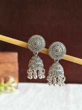 Classic Oxidized German Silver Jhumki | AMOLA