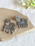 Oxidized Ethnic Dangle Statement Earrings | AMOLA