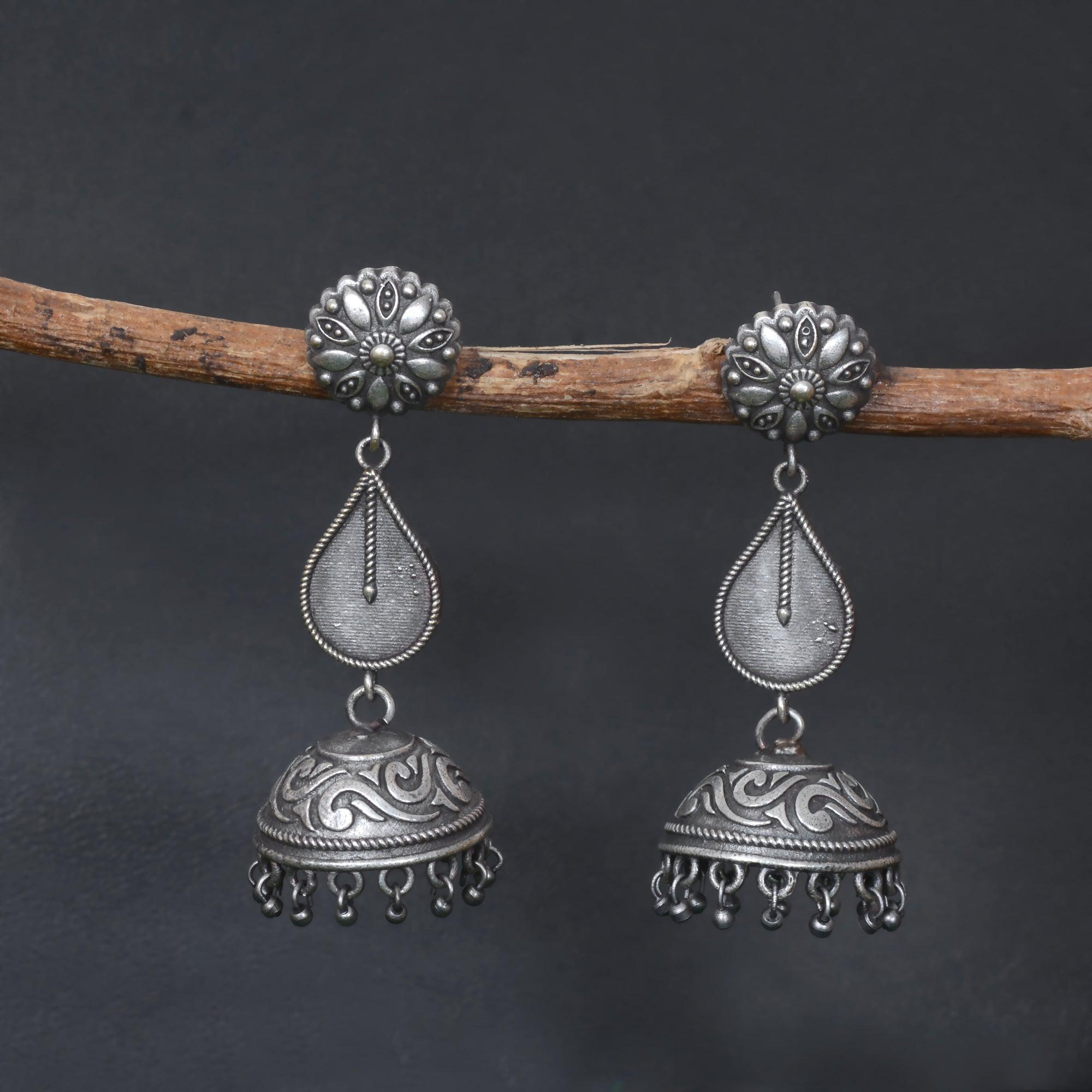 Sarichka Indian Style Drop Long Jhumka Earring - Sarichka Fashion