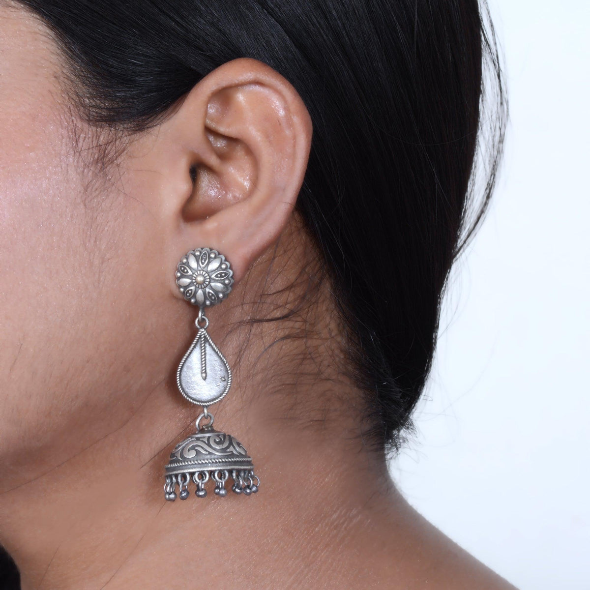 Sarichka Indian Style Drop Long Jhumka Earring - Sarichka Fashion