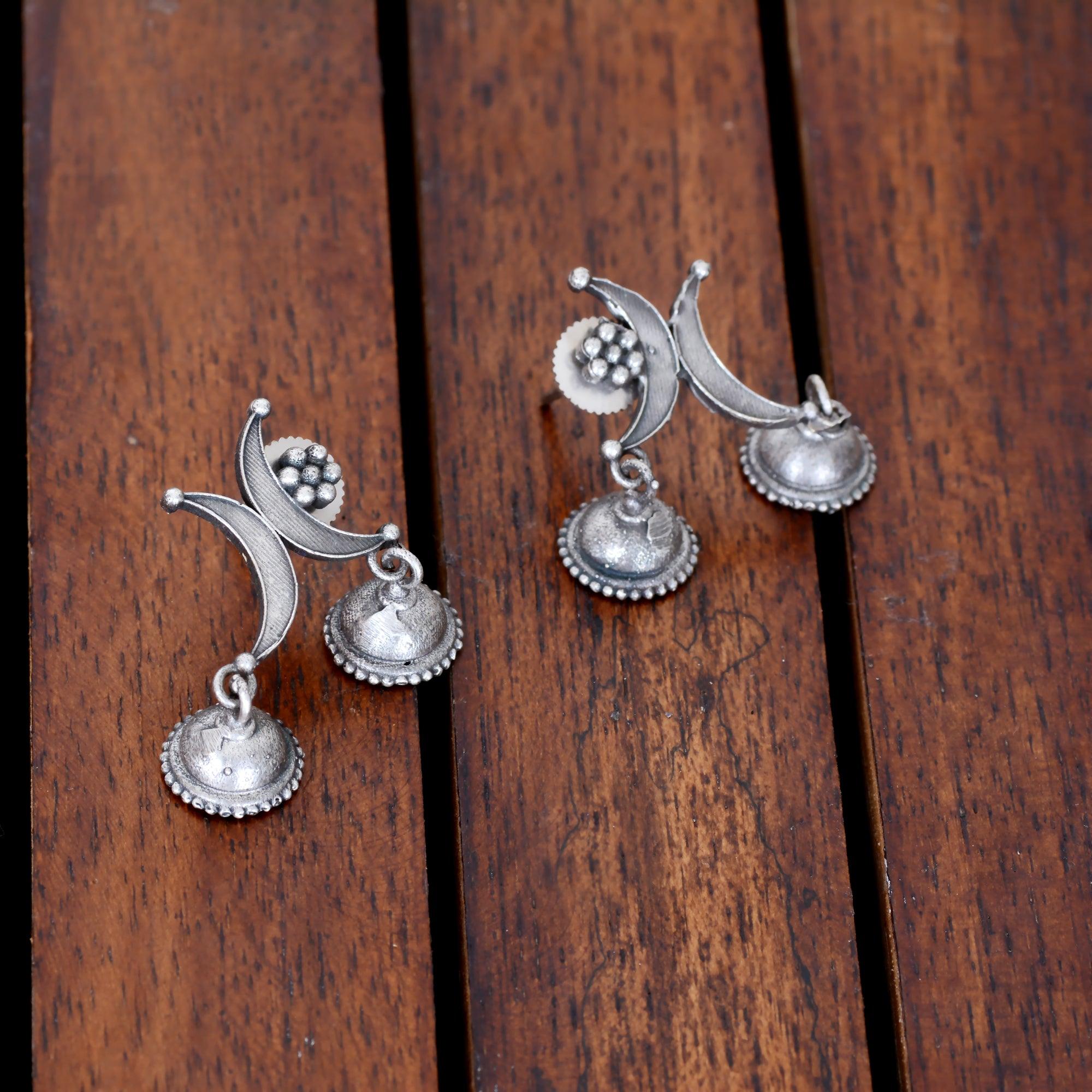 Trendy Half Moon Design Jhumki Earring - Sarichka Fashion