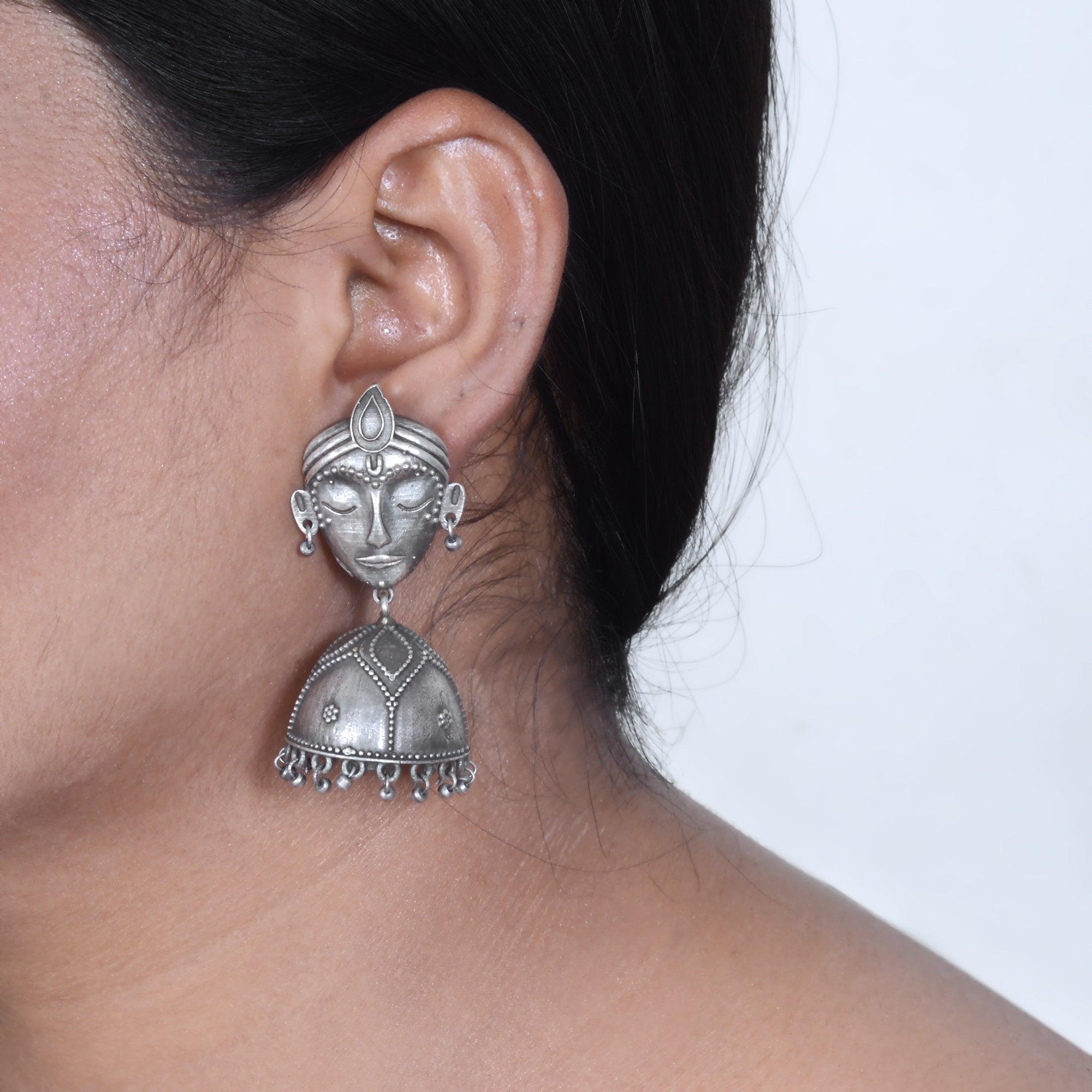 Oxidised Jhumka