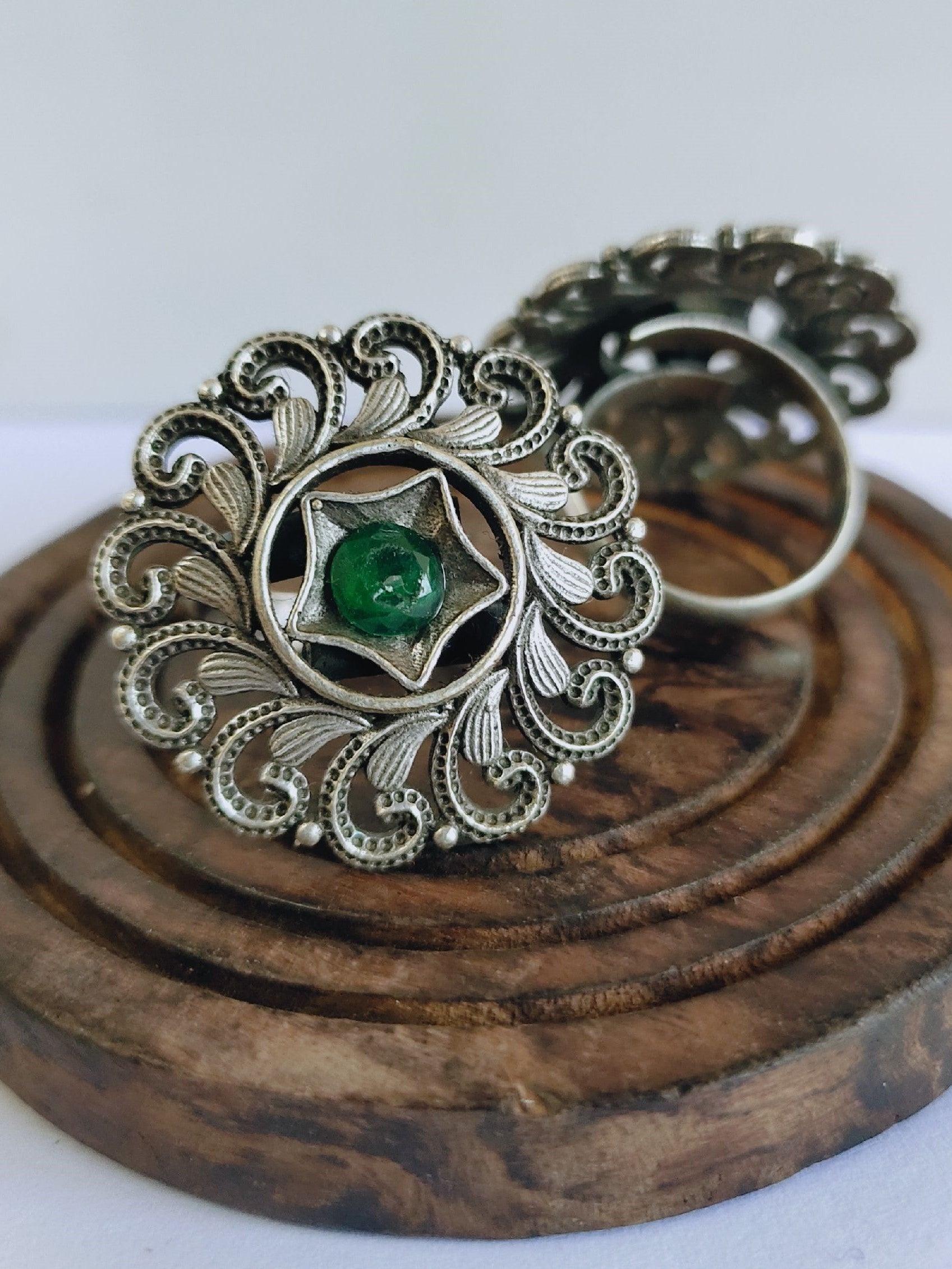 Silver Look-Alike Adjustable Finger Rings – Casual Wear | Sarichka