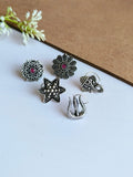Delicate Dance Oxidized Nosepins | Sarichka