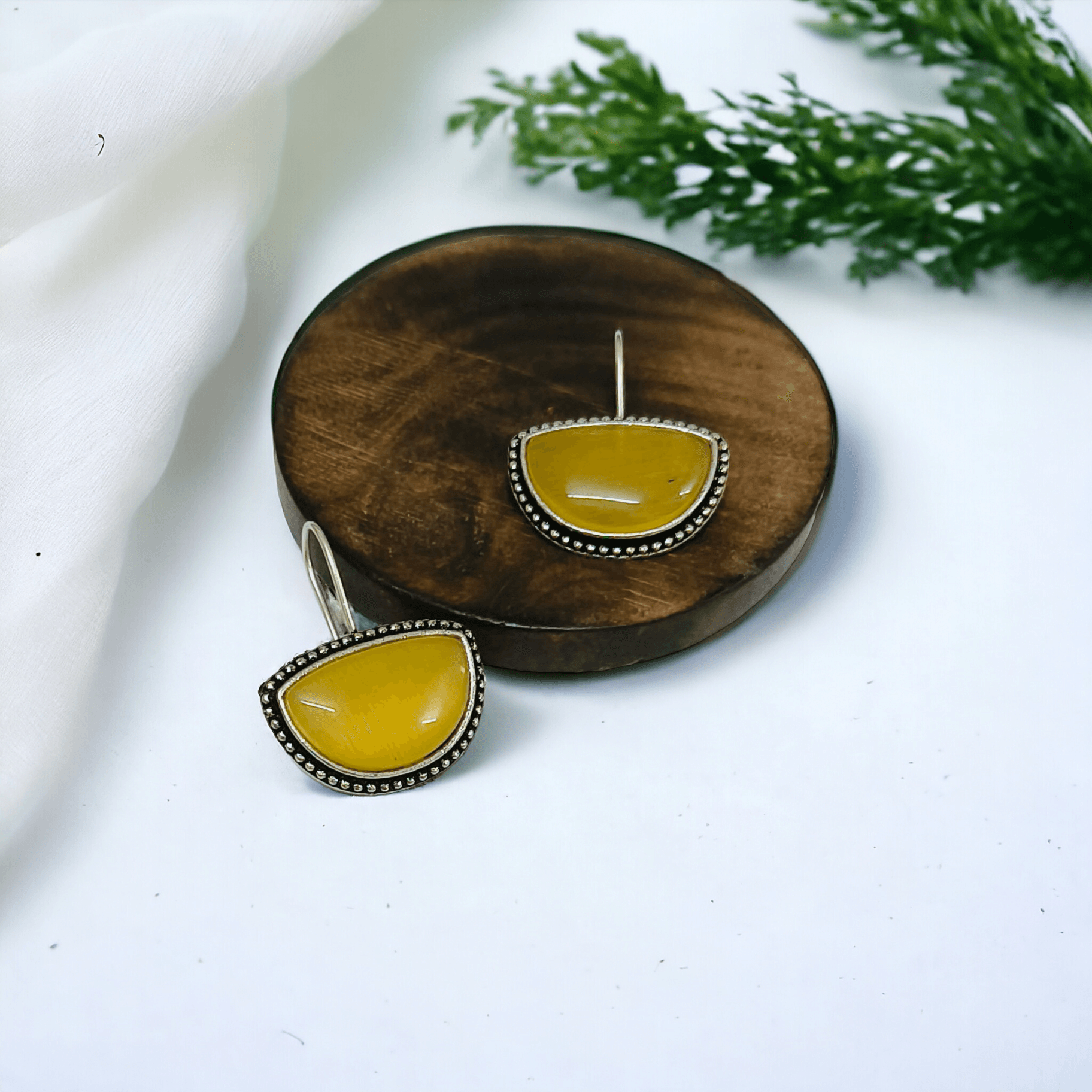 Stone Monalisa Earrings | Sarichka