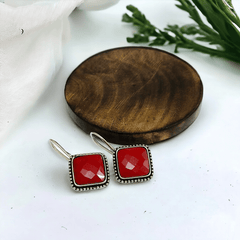 Monalisa Stone Oxidised Earrings | Sarichka